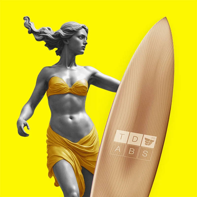 Estatua de tabla de surf TD ABS Holiday