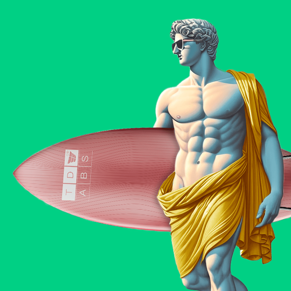 TD ABS Holiday Surfboard Statue